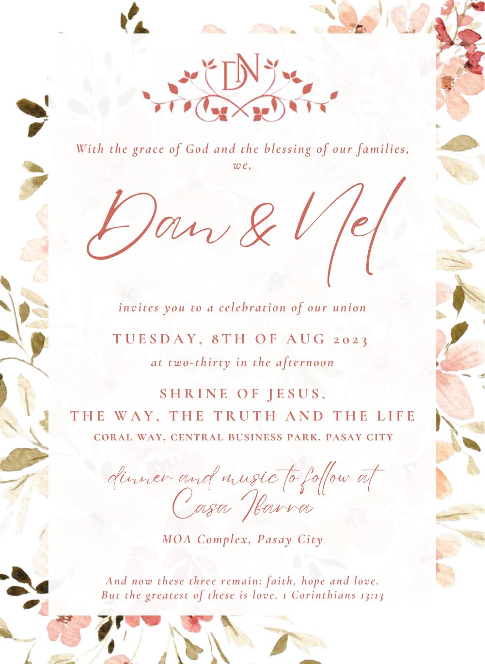 Wedding Of Dan Nel 8th Aug 2023