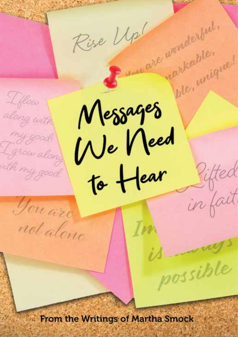Messages We Need to Hear