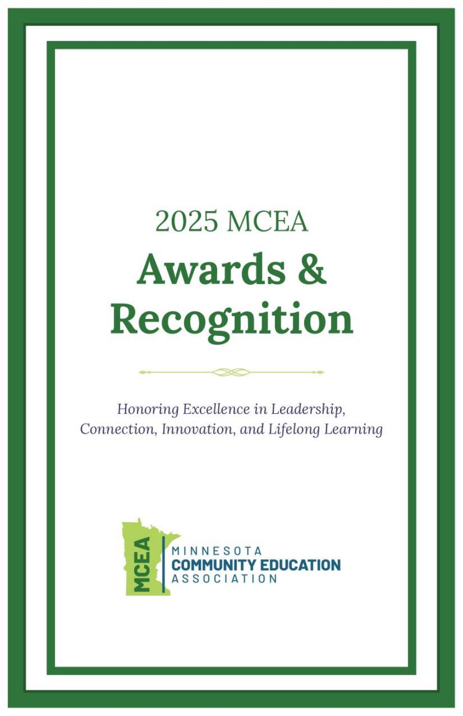 2025 MCEA Awards & Recognition Booklet | PDF to Flipbook