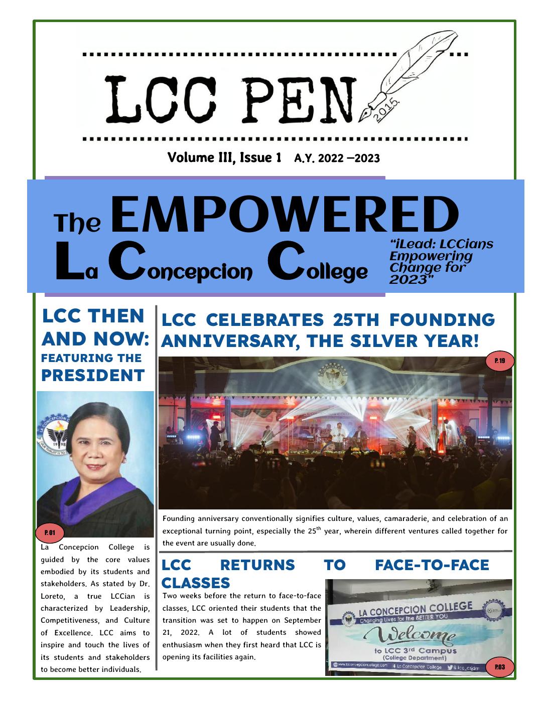 LCC PEN 3rd Issue | PDF to Flipbook