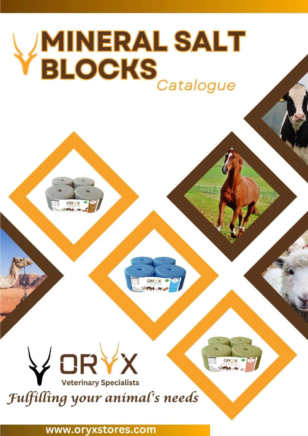 Mineral Salt Blocks Catalogue by Oryx
