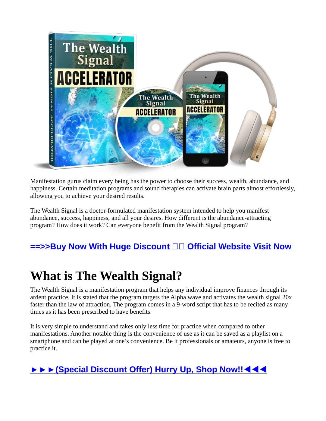 The Wealth Signal Reviews - WORTH THE HYPE????? | PDF to Flipbook