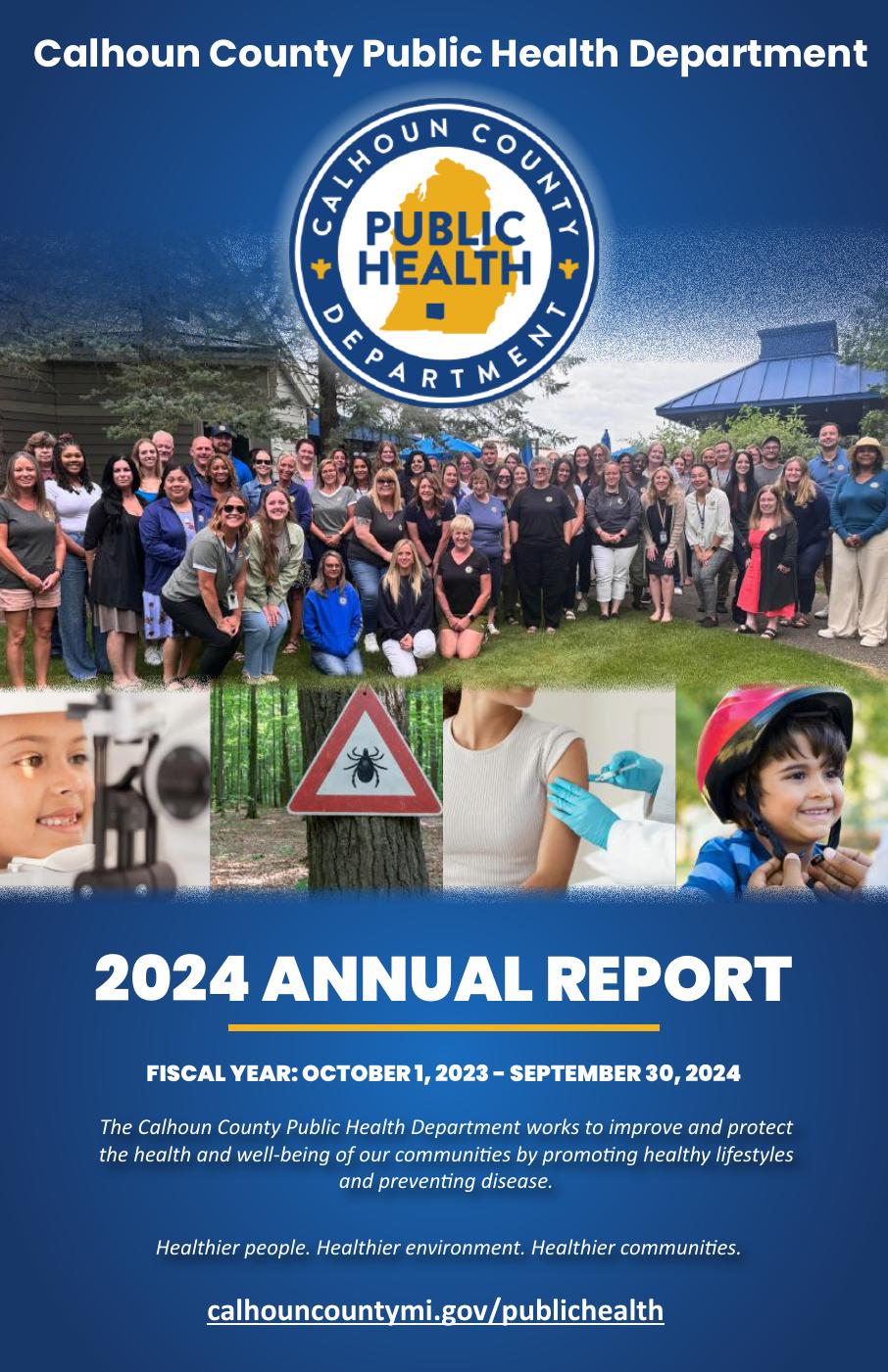 Calhoun County Public Health Department FY 2024 Annual Report | PDF to ...