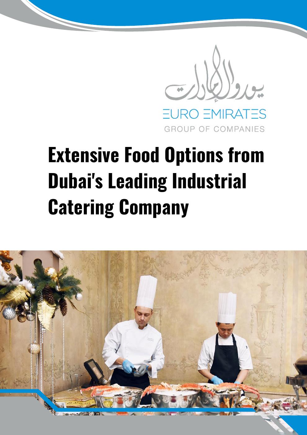 Extensive Food Options from Dubai's Leading Industrial Catering Company