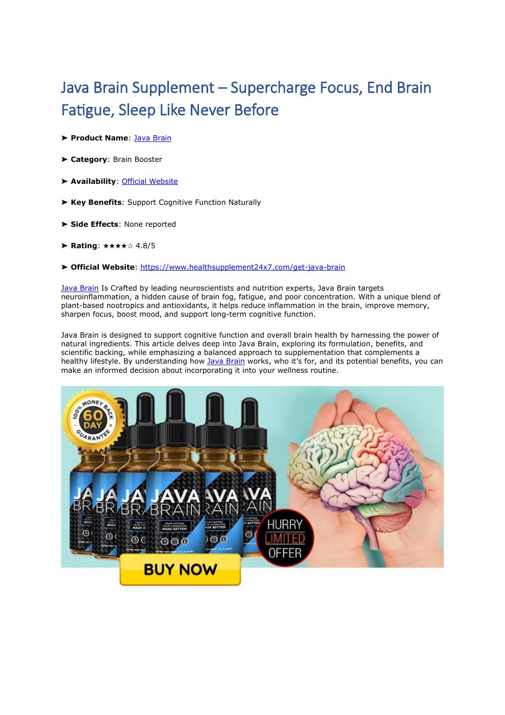 Java Brain 2025 Update: The Secret Behind Supercharged Focus Doctors ...