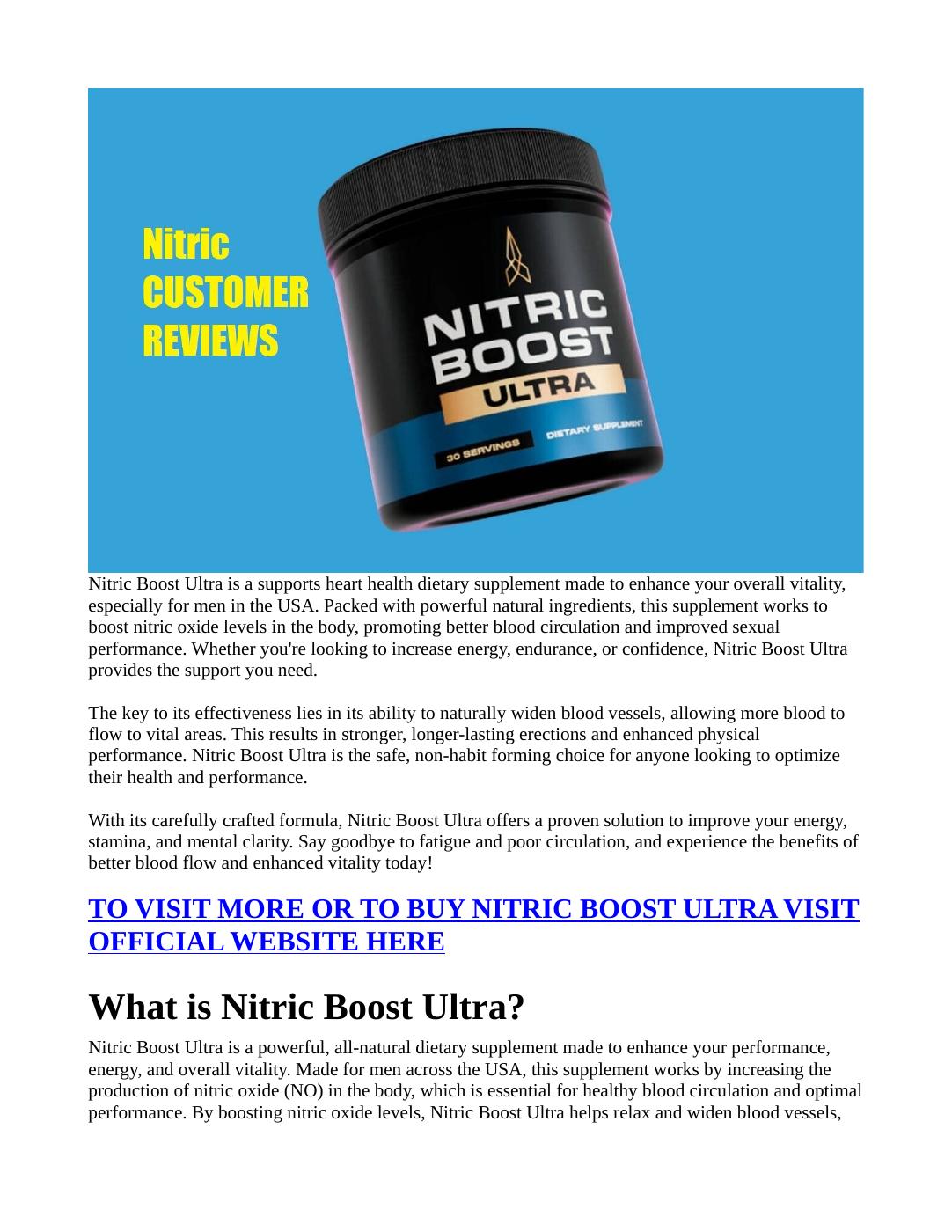 Nitric boost ultra reviews i used it for 1 full year my honest
