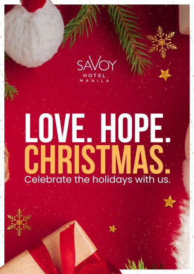 Savoy Hotel Manila Christmas Offerings