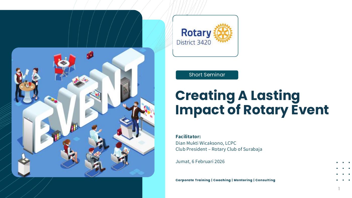 Creating Lasting Impact of Rotary Event