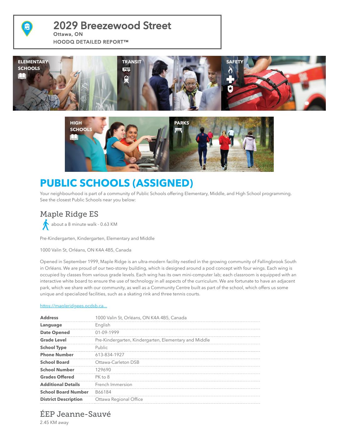 Neighbourhood Report