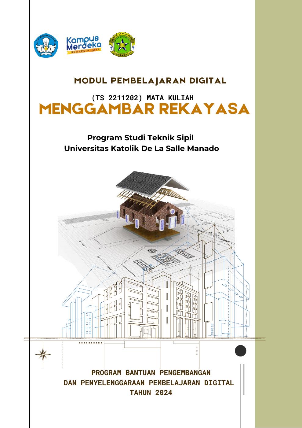 Modul Pembelajara Digital Menggambar Rekayasa | PDF to Flipbook