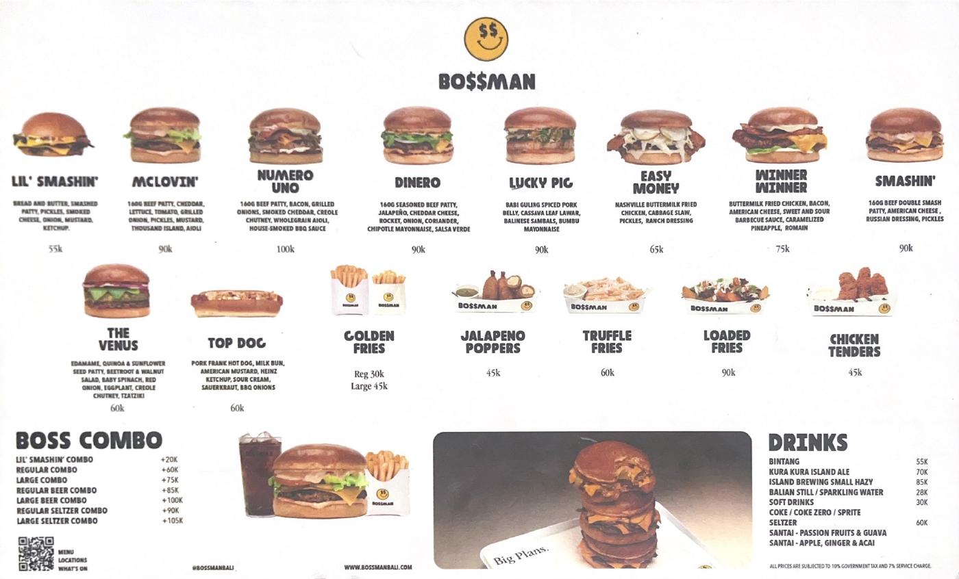 Boosman Menu | PDF to Flipbook