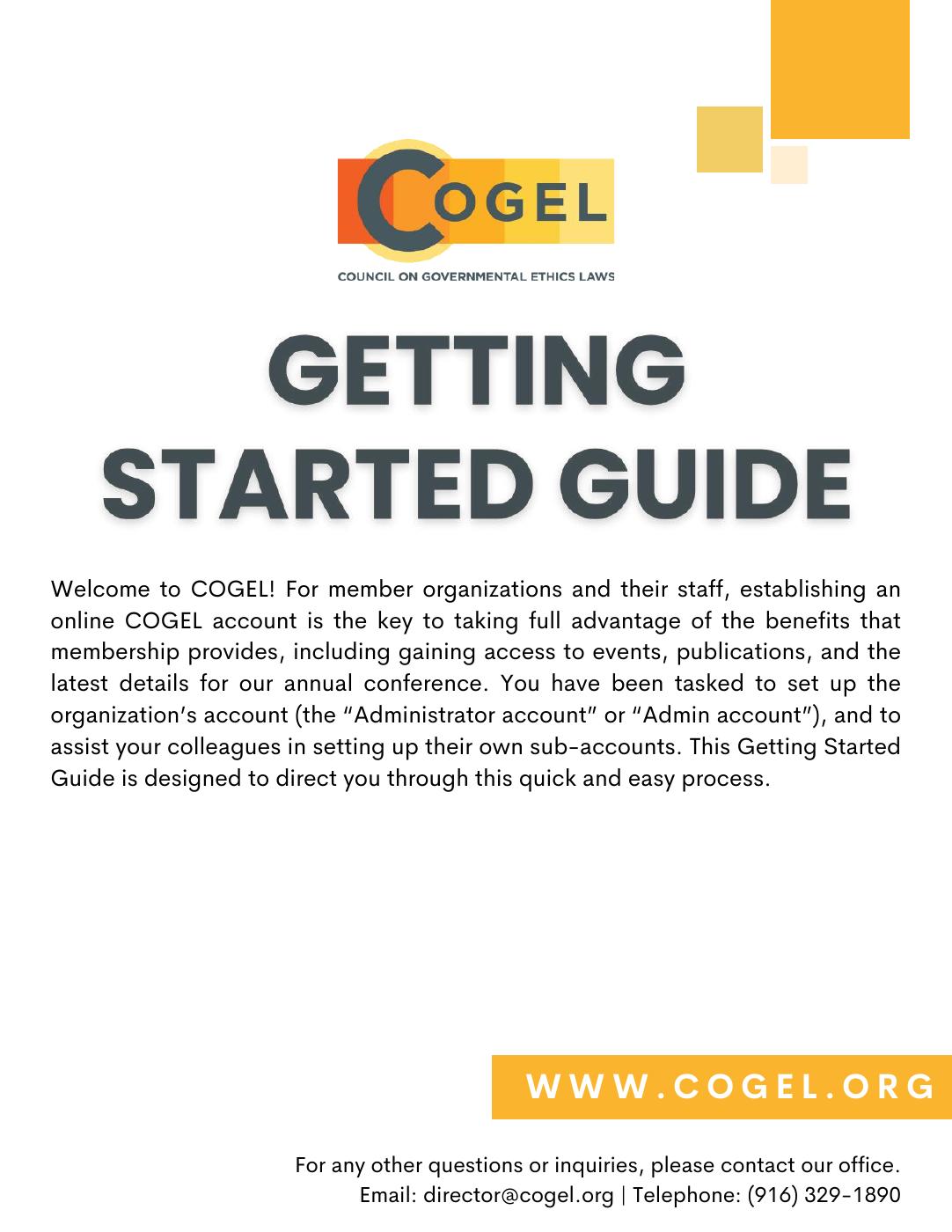 COGEL Getting Started Guide