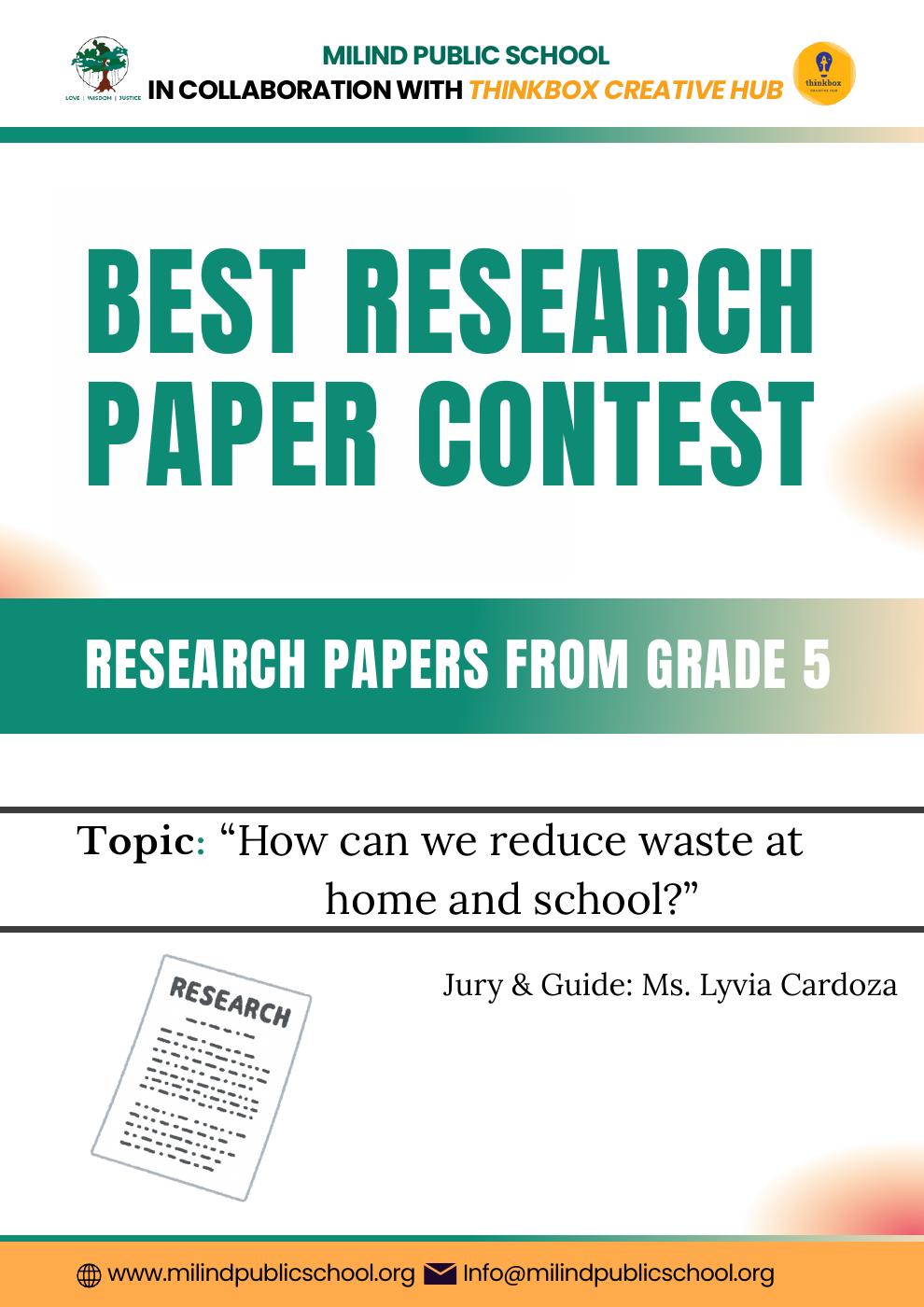 Best Research Paper Contest 2026