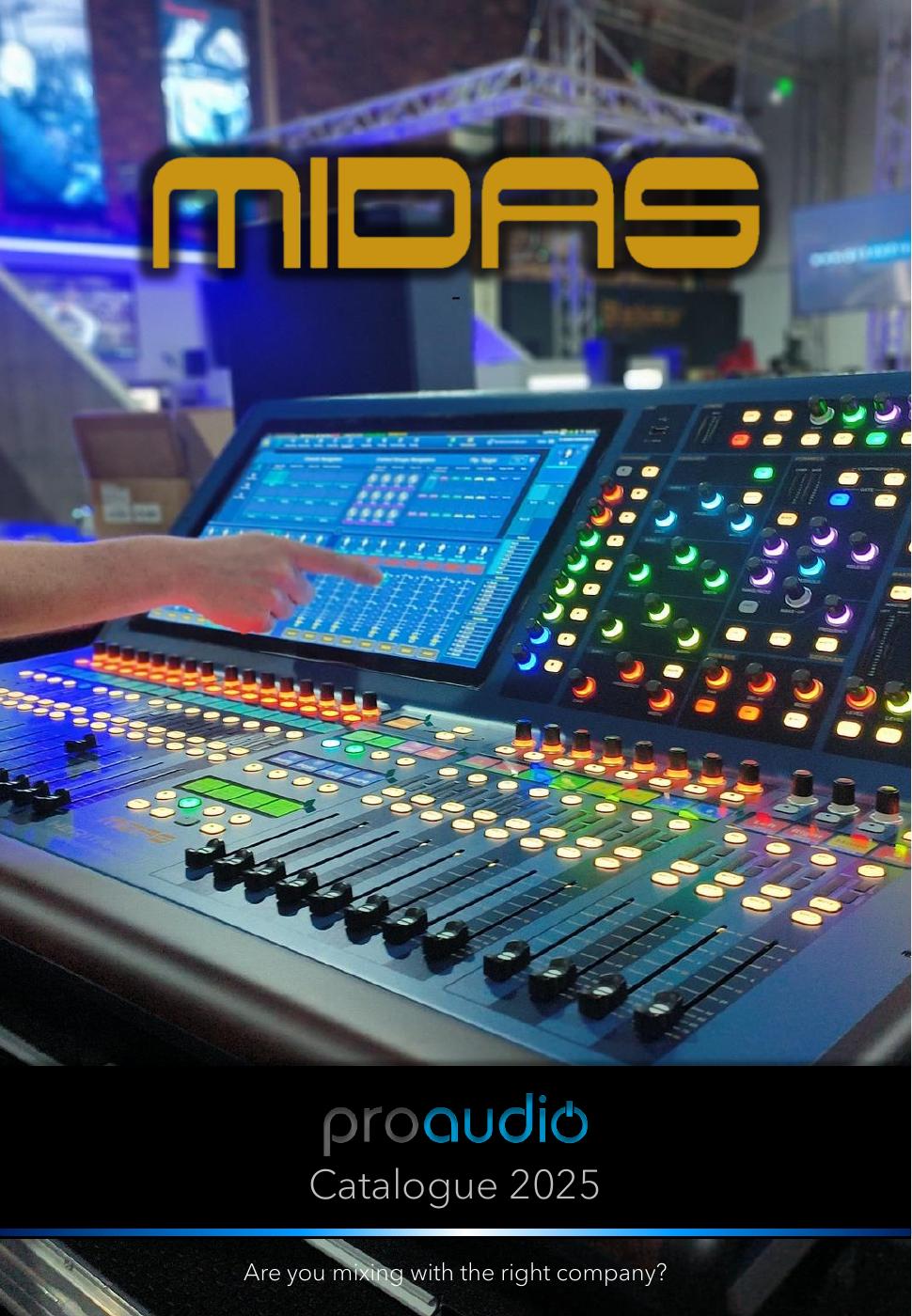 Proaudio Midas Consoles Catalogue 2025