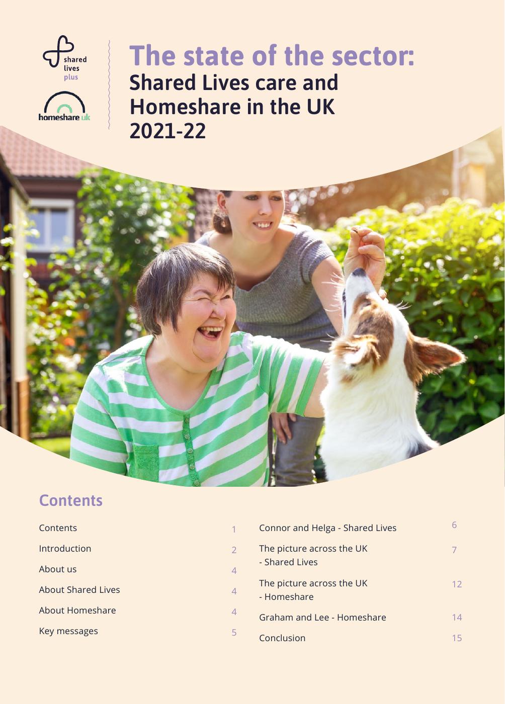 Shared Lives Care and Homeshare in the UK 2021-22
