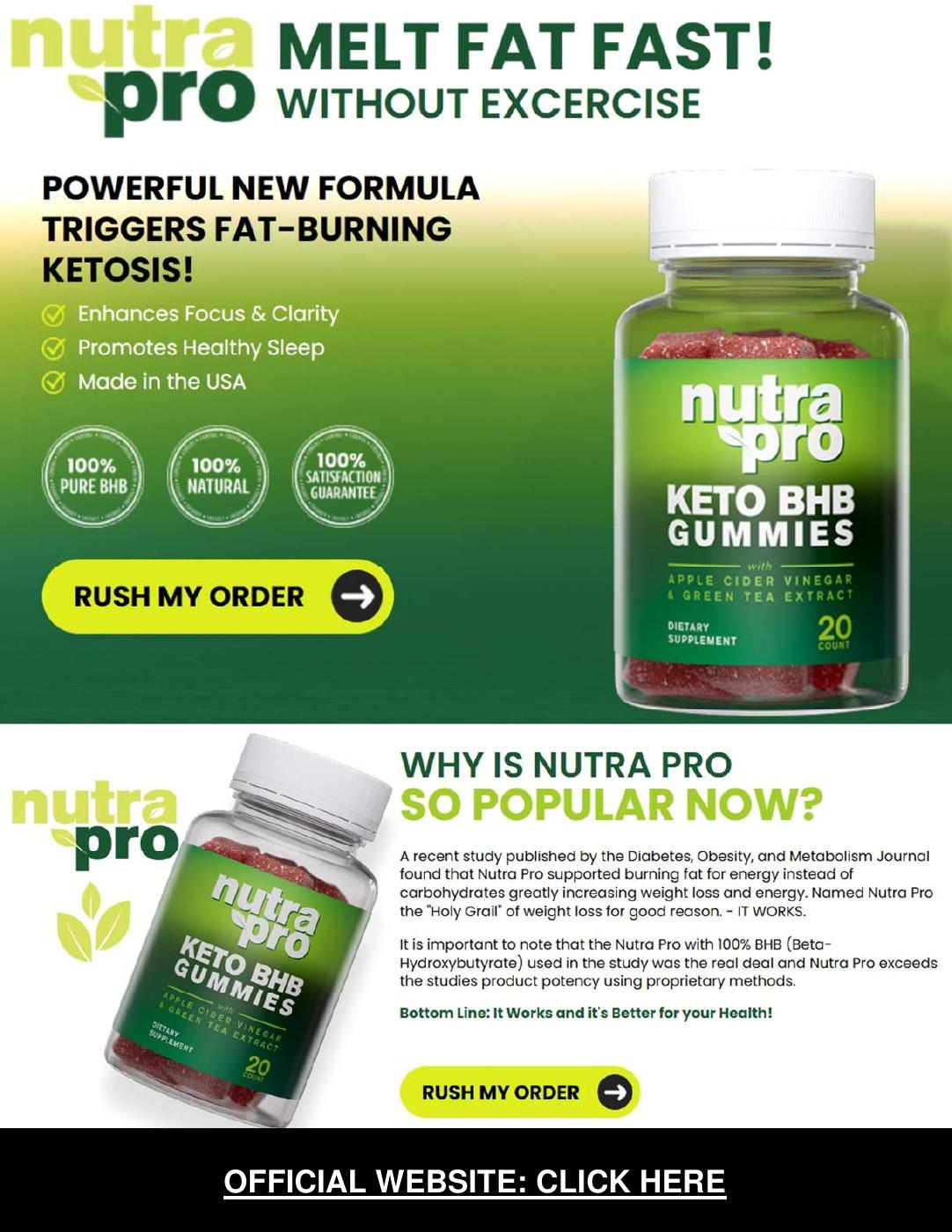 Nutra Pro Keto BHB Gummies Reviews