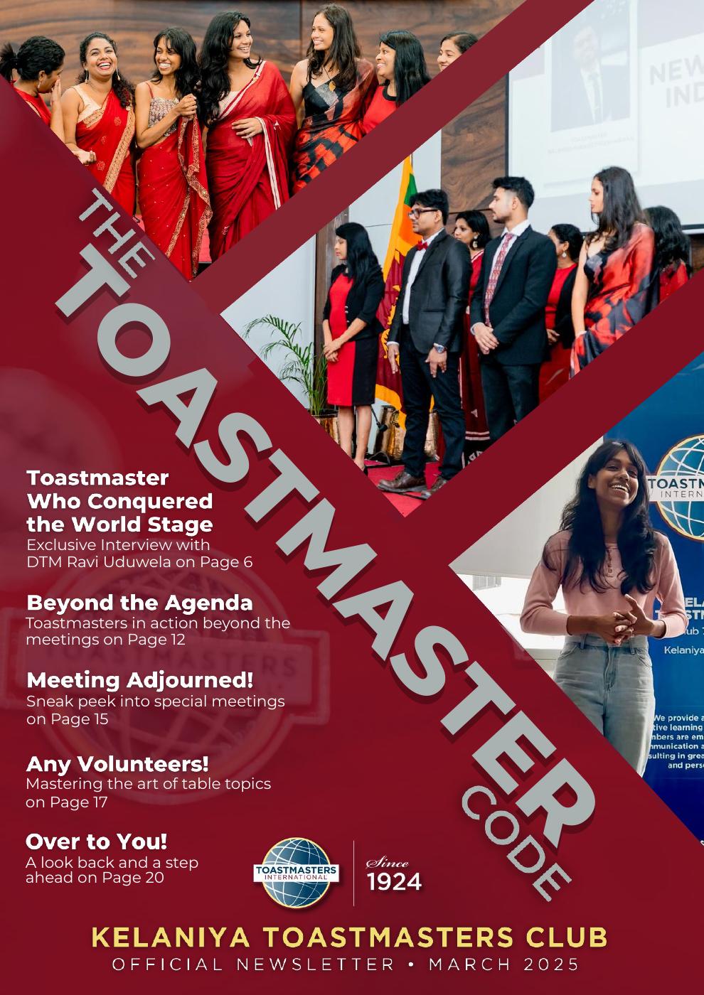 Official Newsletter of Kelaniya Toastmasters Club - March 2025 | PDF to ...