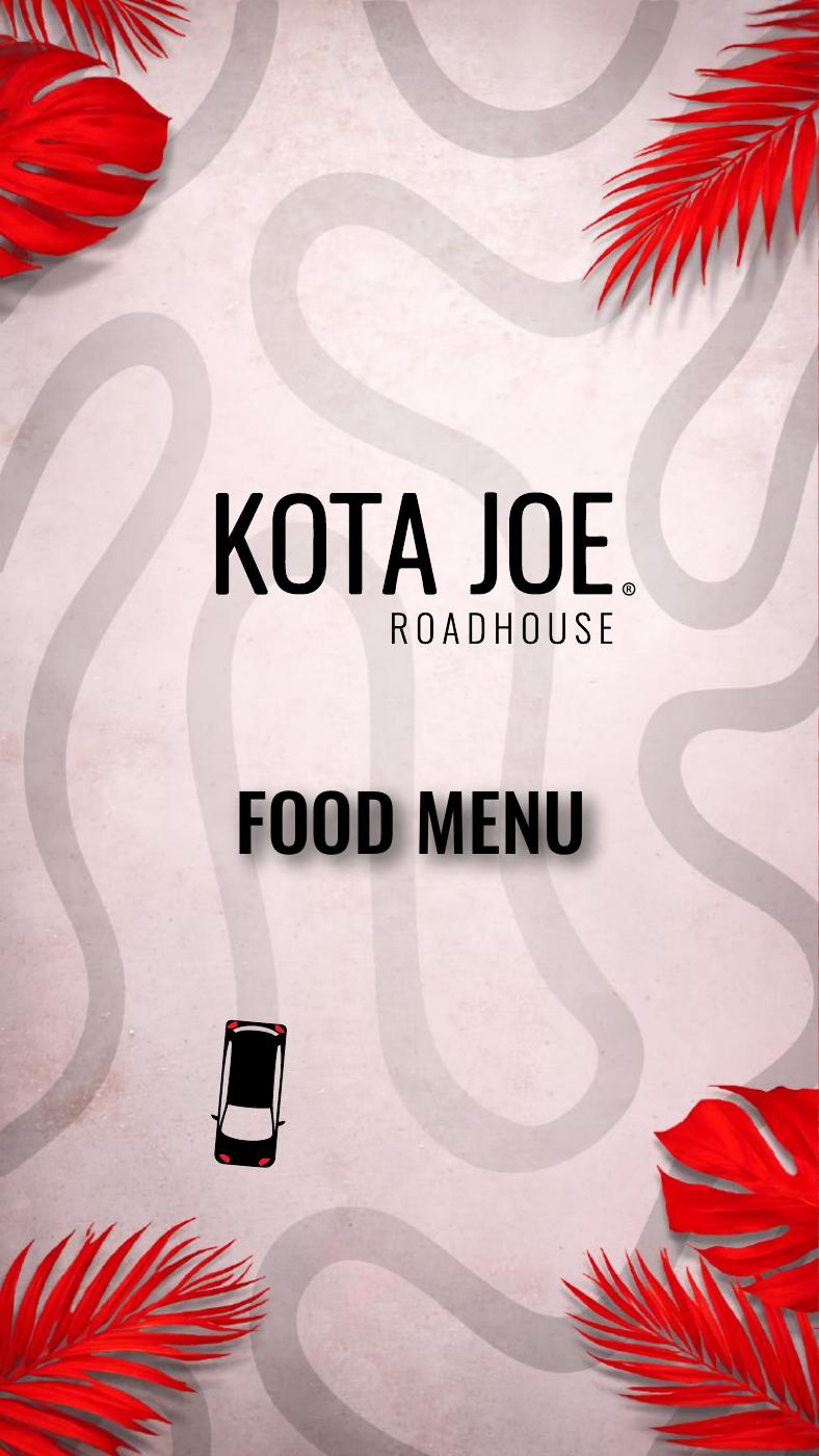 KOTA JOE MENU 2026