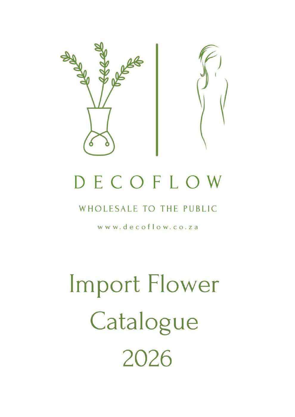 Deco Flow Import Flower Catalogue 2026