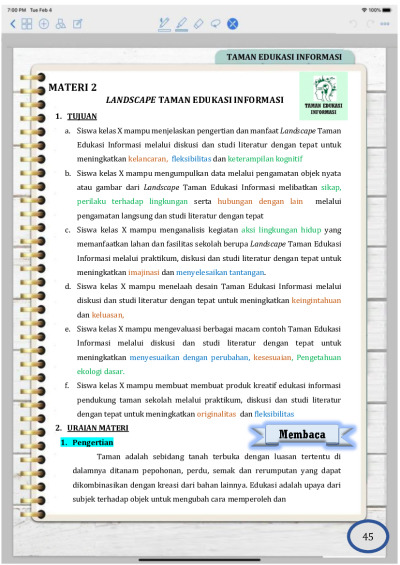 Taman Edukasi Informasi E-Module Adiwiyata