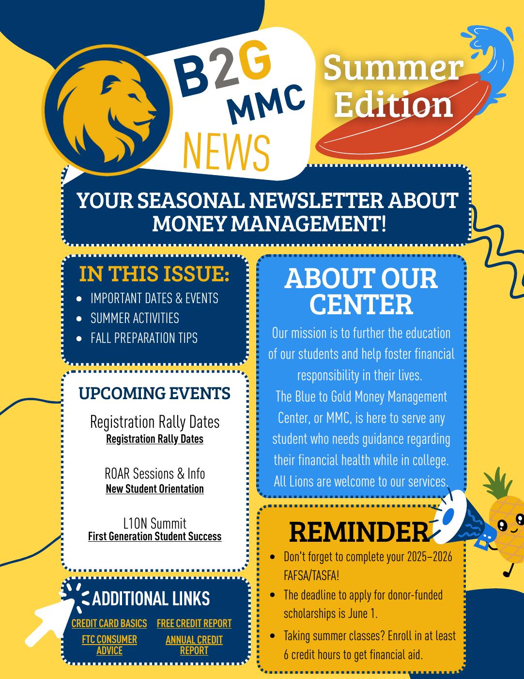 Summer Blue to Gold MMC Newsletter | PDF to Flipbook