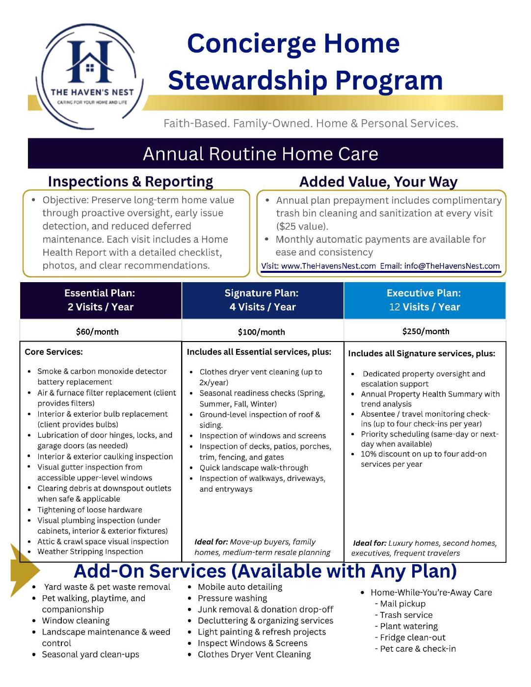 Home Maintenance Program