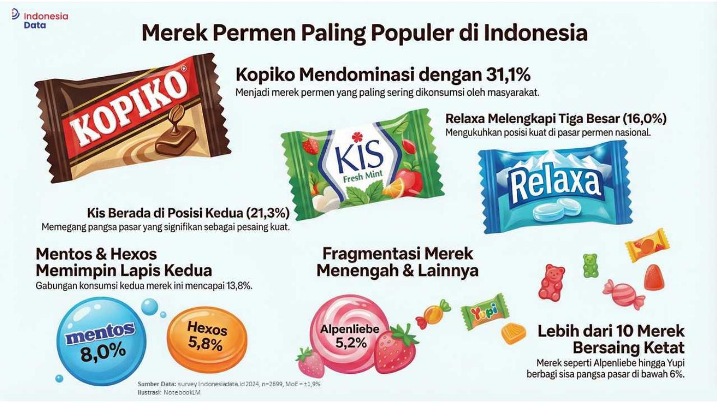 Merek Permen Paling Sering Dikonsumsi 2024