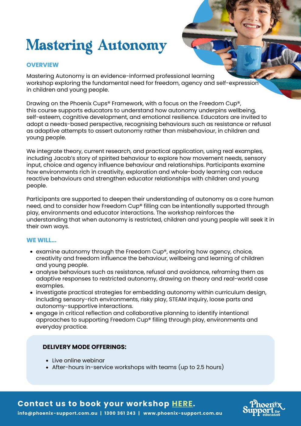 Mastering Autonomy | PDF to Flipbook