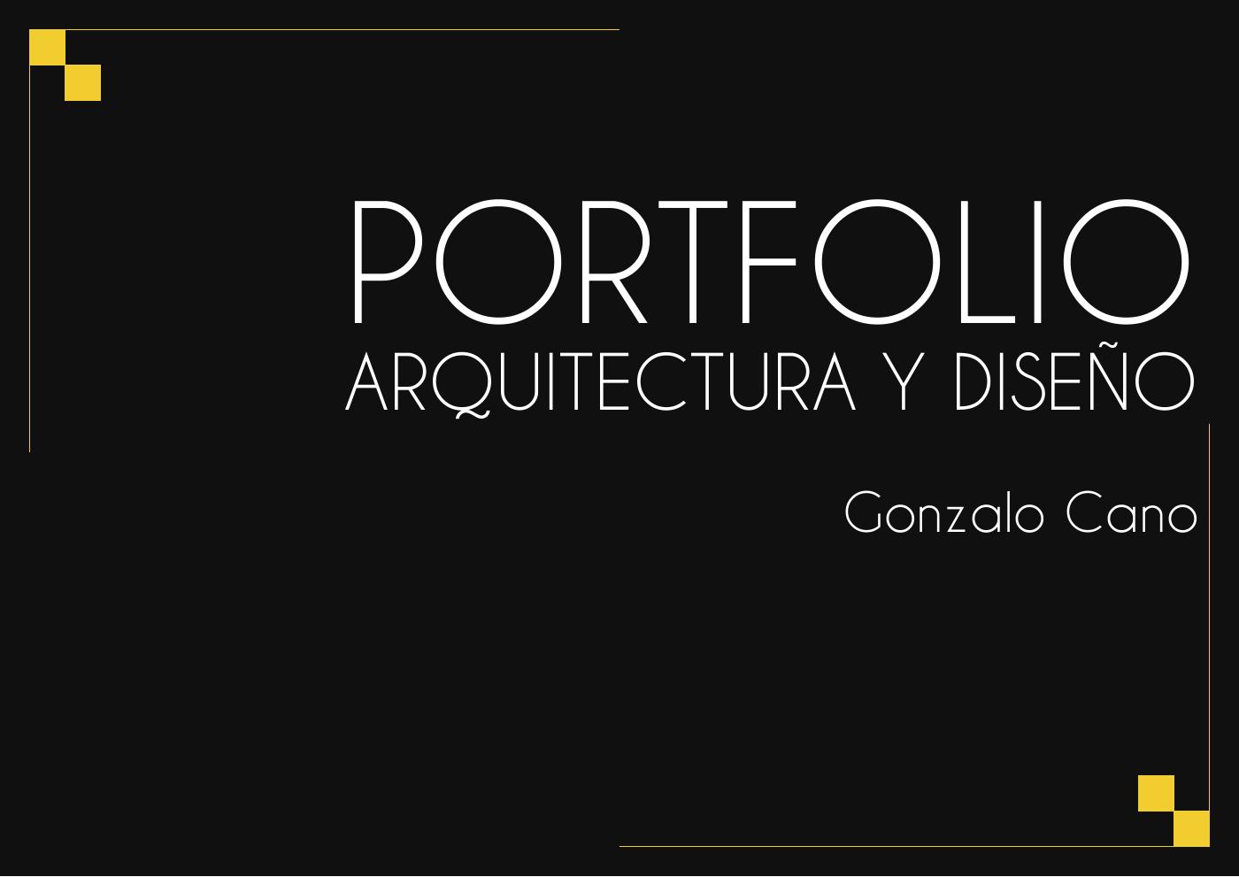 Portfolio Arquitectura - Gonzalo Cano | PDF to Flipbook
