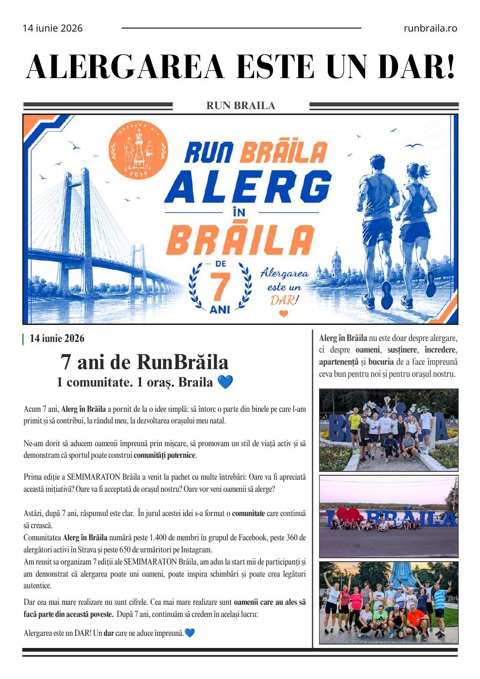 Revista Alergarea este un DAR! Ediția 06.2026
