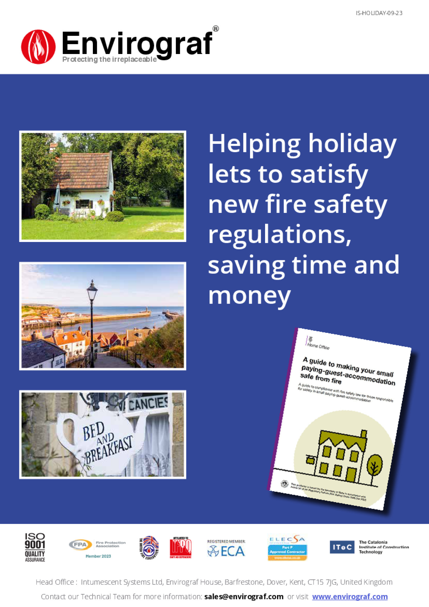 ENGLAND AND WALES HOLIDAY LETS FIRE PROTECTION GUIDANCE