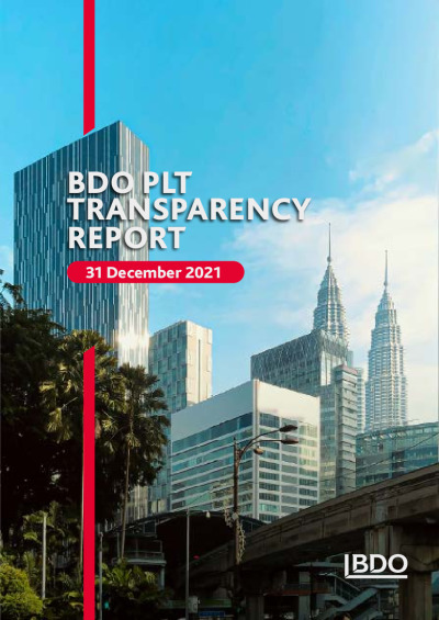 BDO PLT Transparency Report 2021