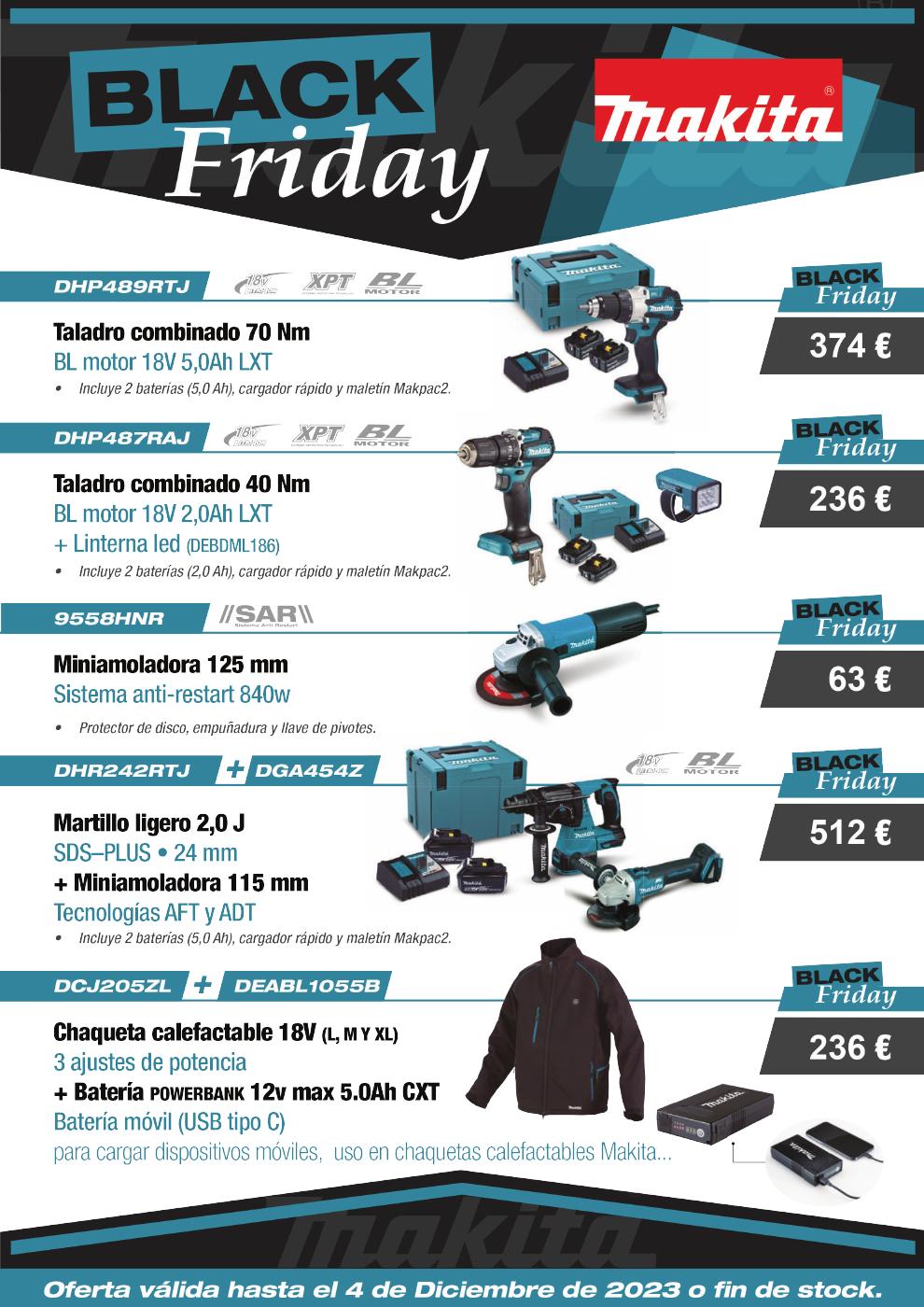 PROMOCIONES MAKITA BLACK FRIDAY