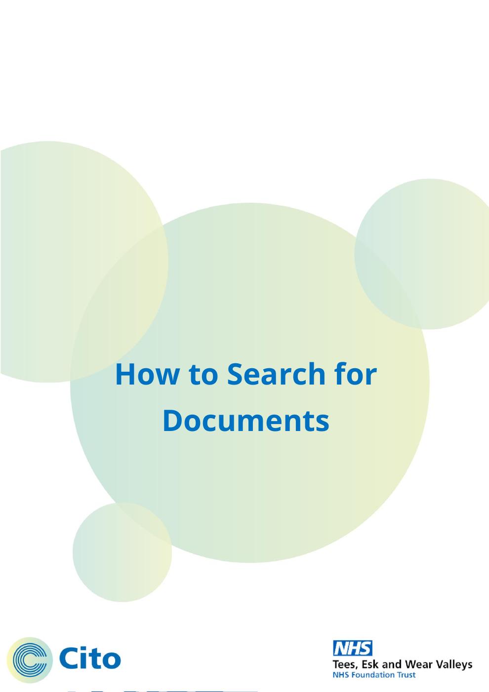 How to Search for Documents