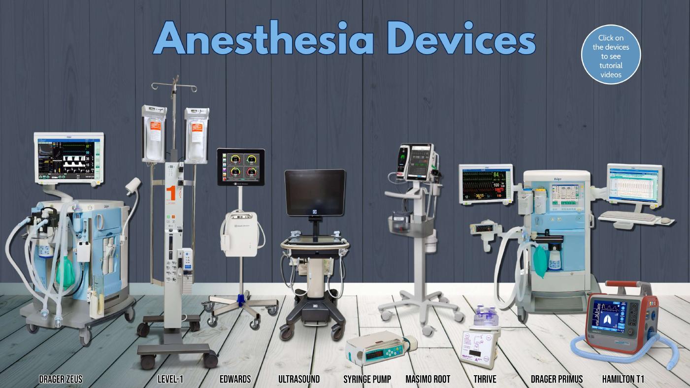 Anesthesia devices - videos