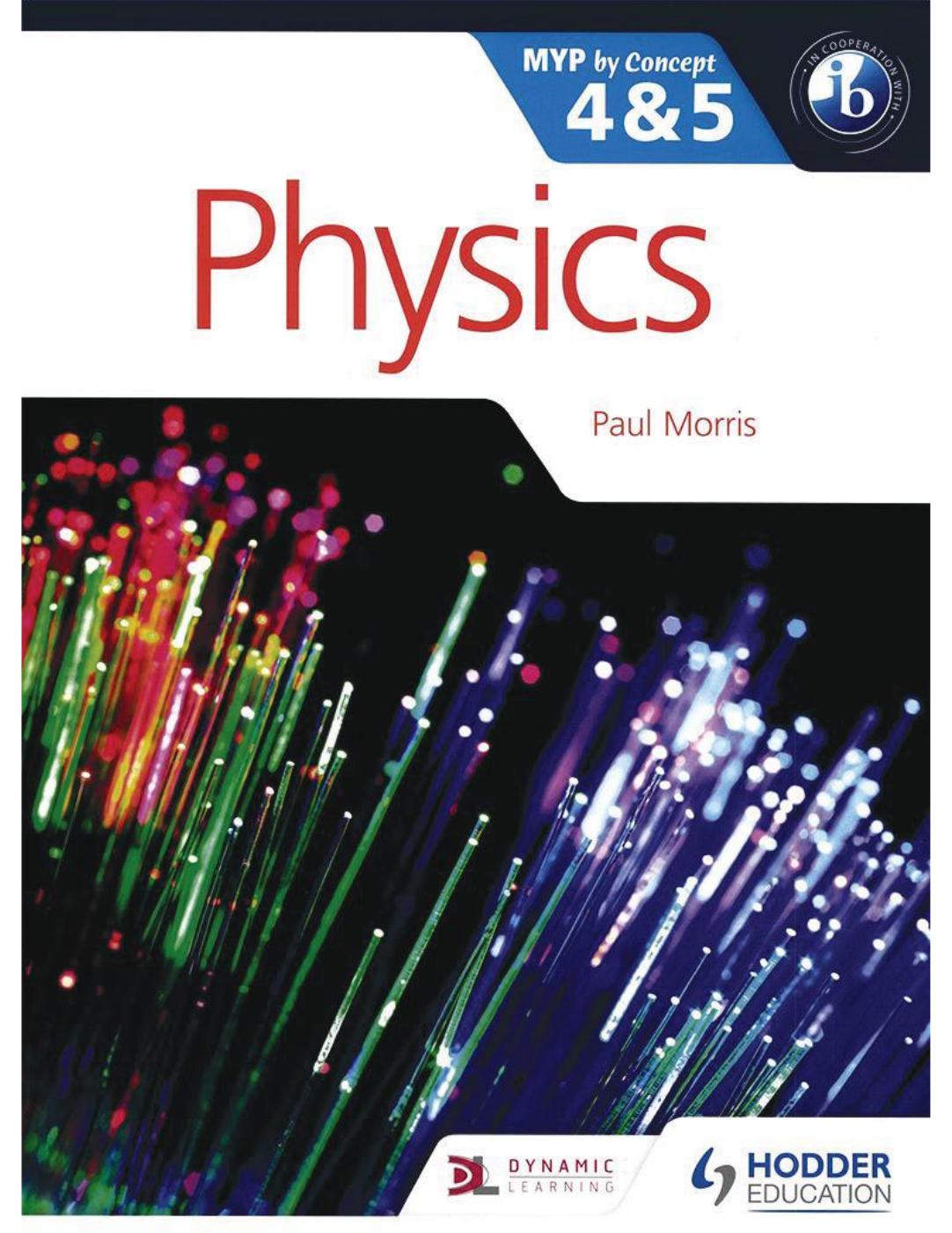 9781471839337 Physics For The IB MYP 4 & 5 By Concept