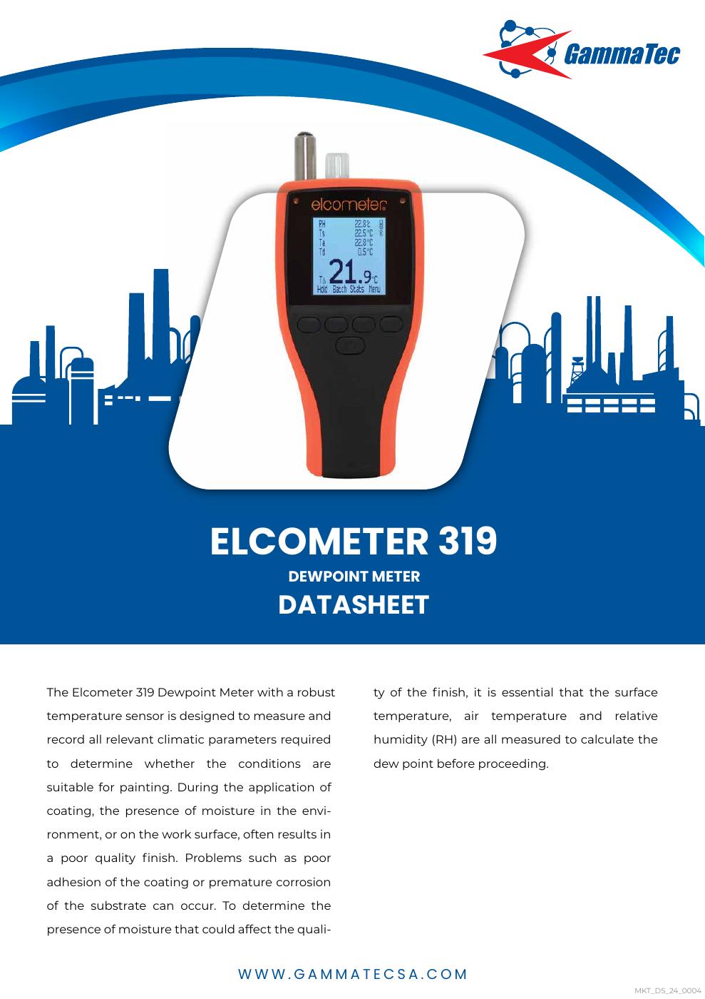 Elcometer 319 Dewpoint Meter