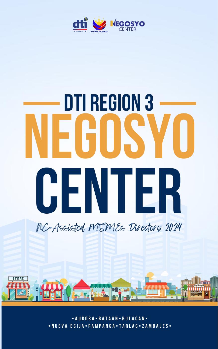 DTI 3 Negosyo Center Assisted MSMEs Directory 2024 | PDF to Flipbook