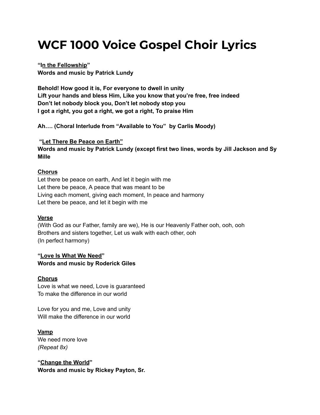 WCF 1K Voice Gospel Choir PDF to Flipbook