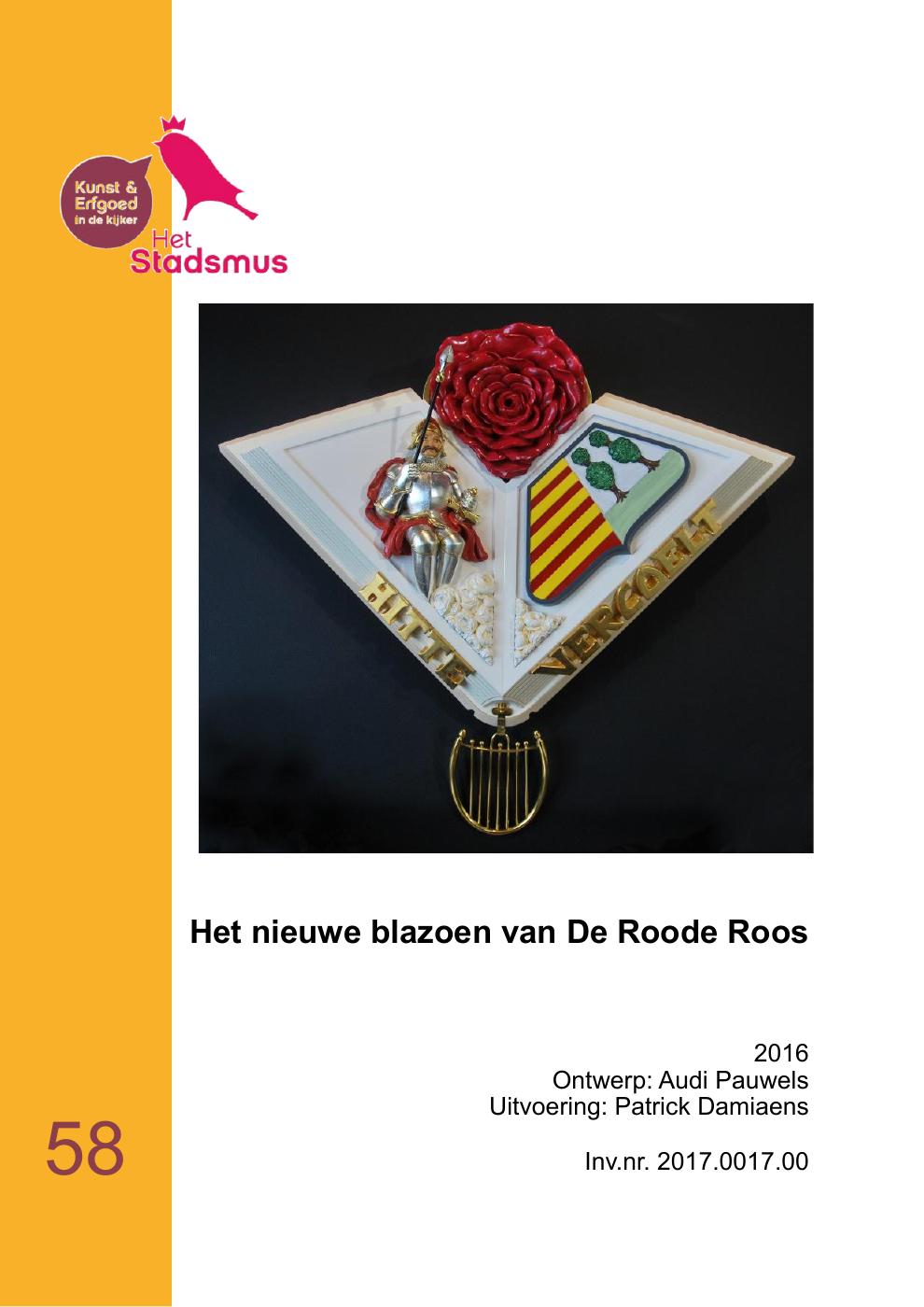 058 het nieuwe blazoen van de roode roos