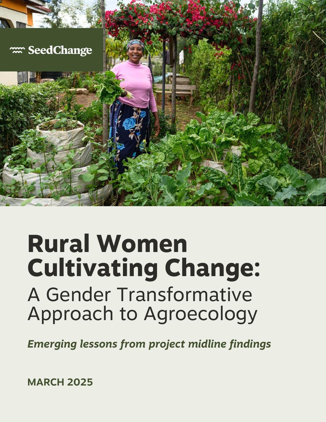 Rural Women Cultivating Change: A Gender Transformative Approach to ...