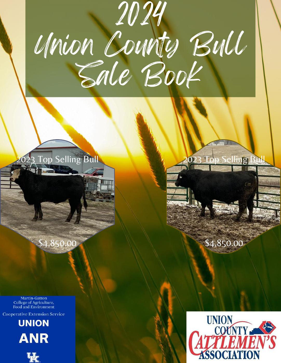 2024 Union County Bull Sale Book PDF to Flipbook
