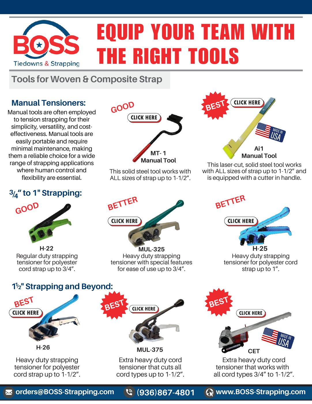 BOSS Strapping Tool Flyer