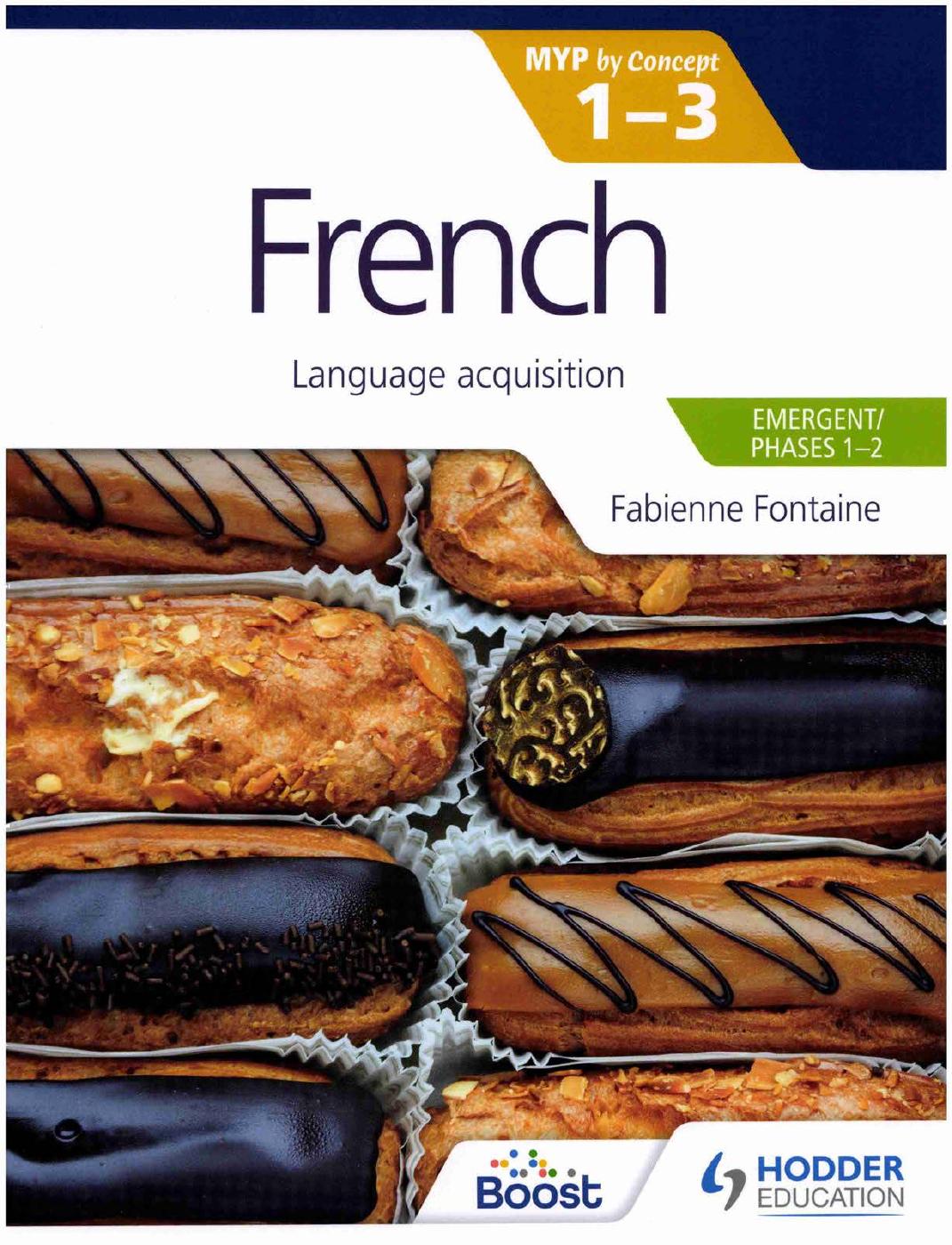 9781398302297 French For The IB MYP 1-3 (Emergent Phases 1-2