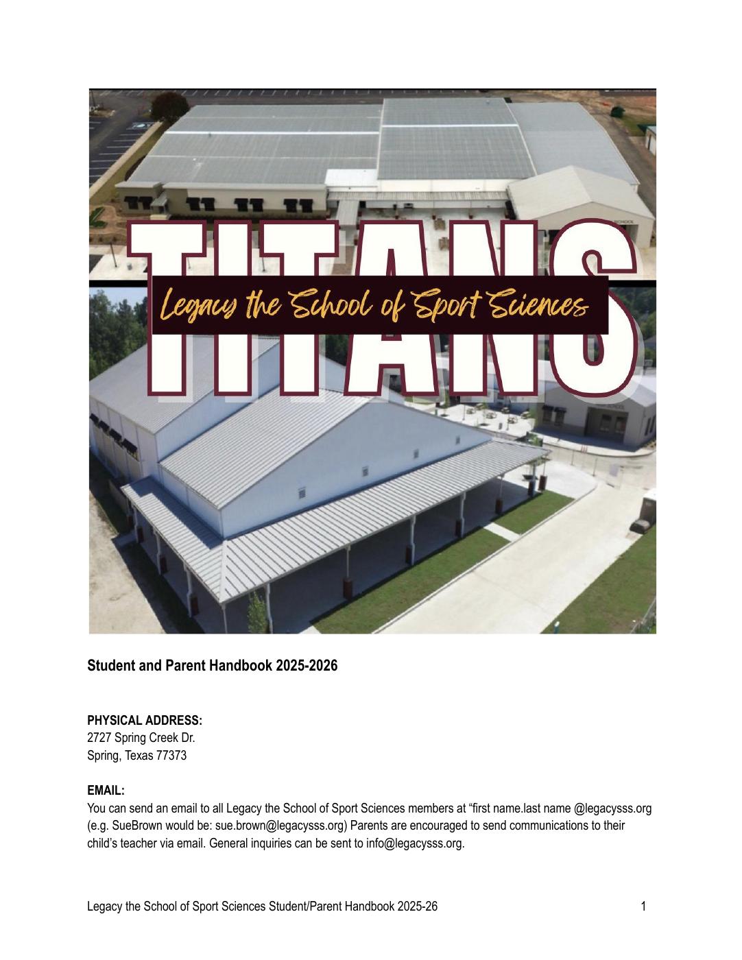 2025-2026 Student Handbook