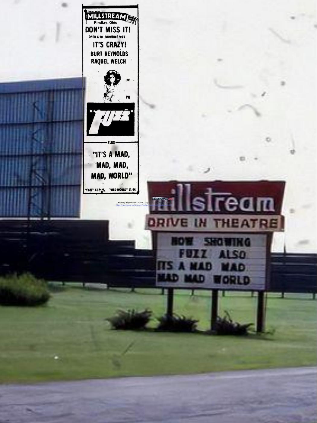 Millstream DriveIn 19671990 Findlay, Ohio