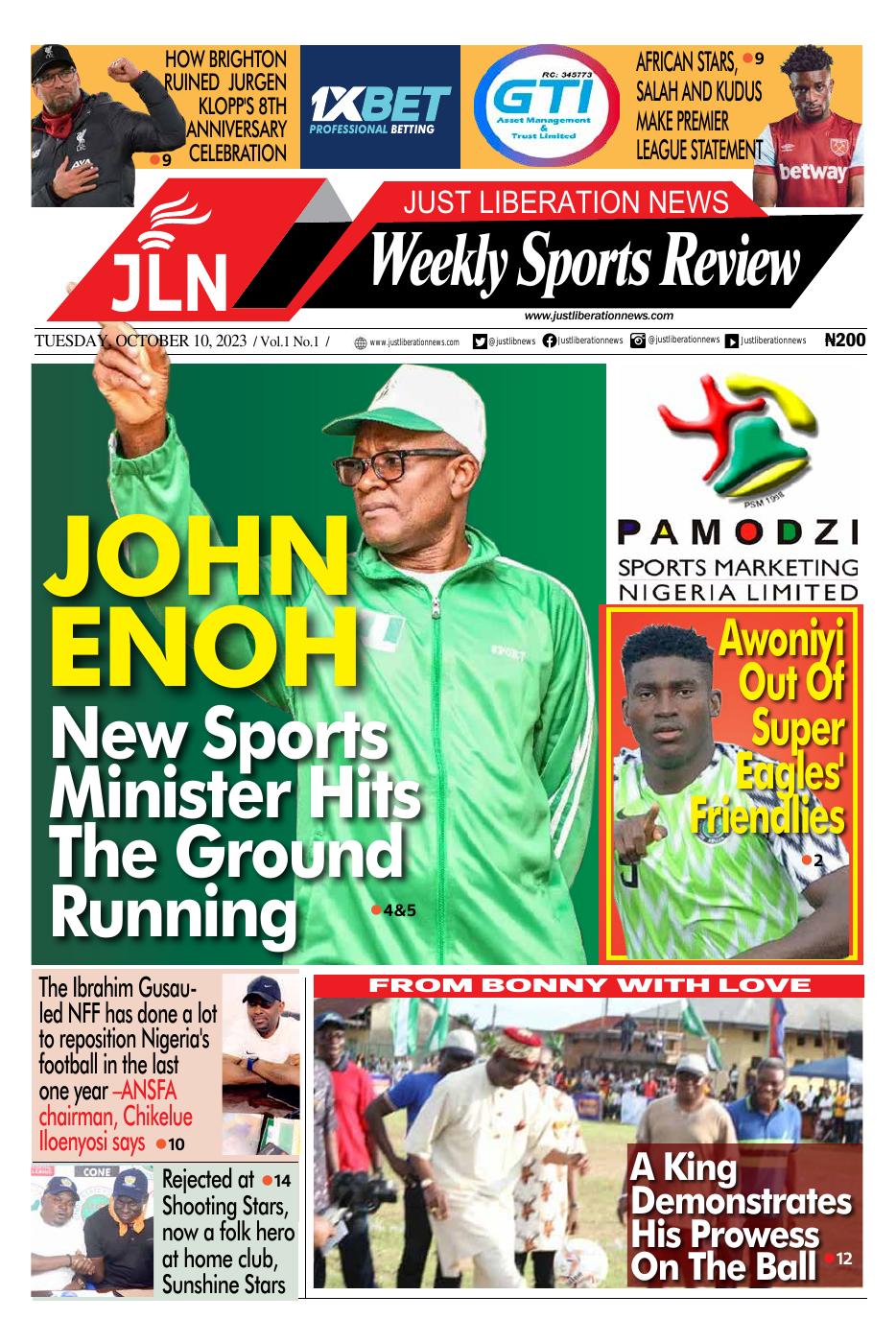 JUST NEWS SPORTS WEEKLY OCT 10, 2023