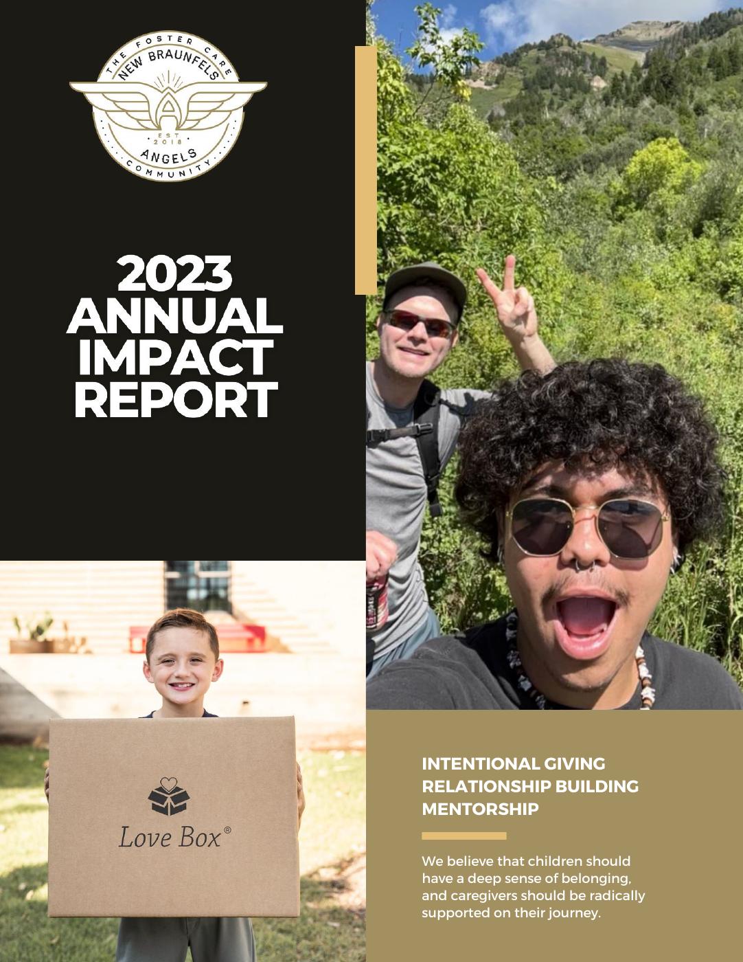 New Braunfels Angels 2023 Impact Report