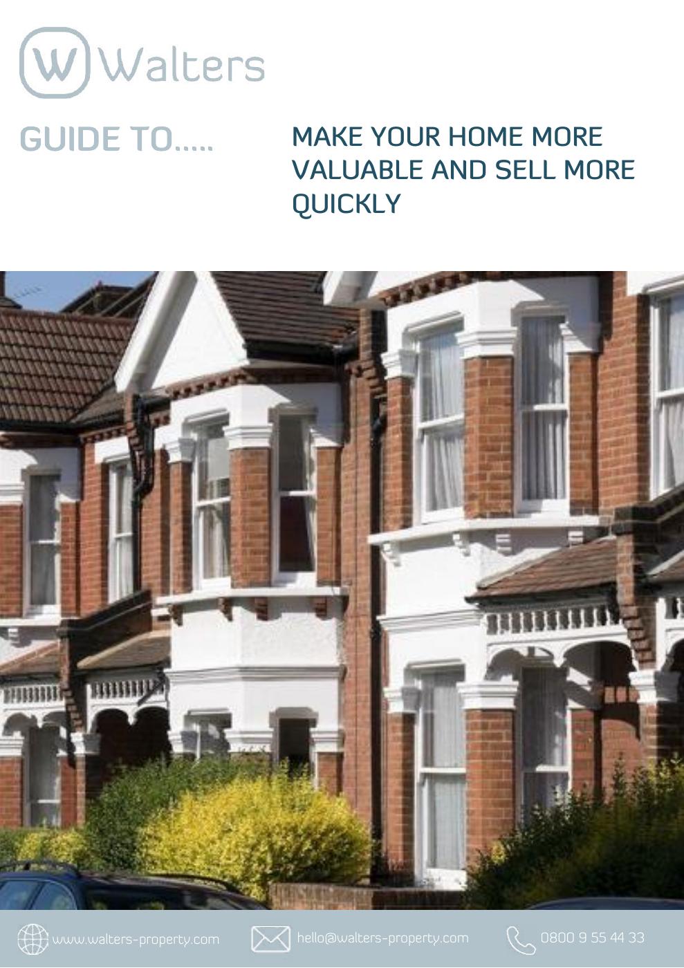 Guide to Make your Home More Valuable & SELL Quickly